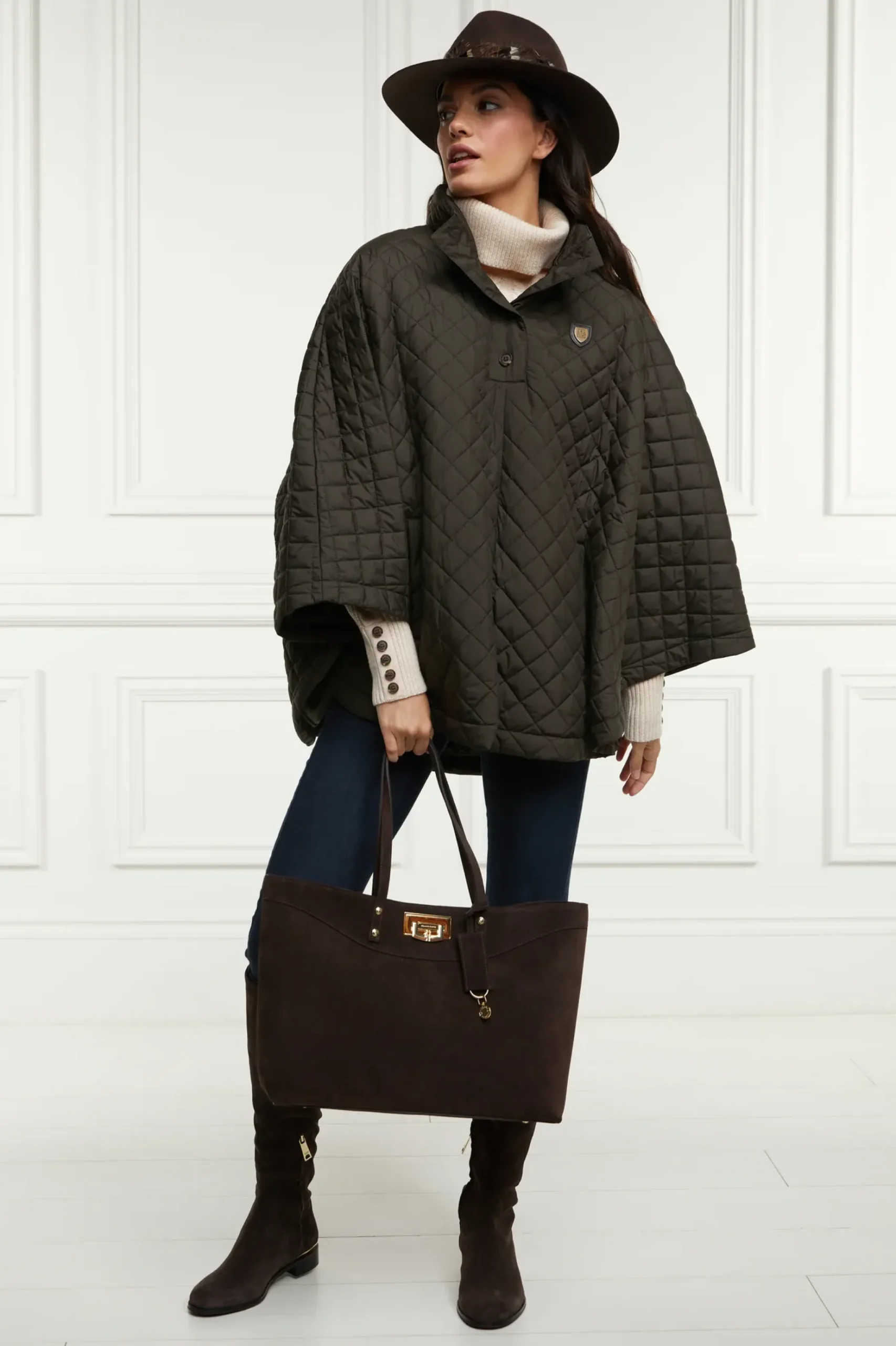 Brooke Quilted Cape