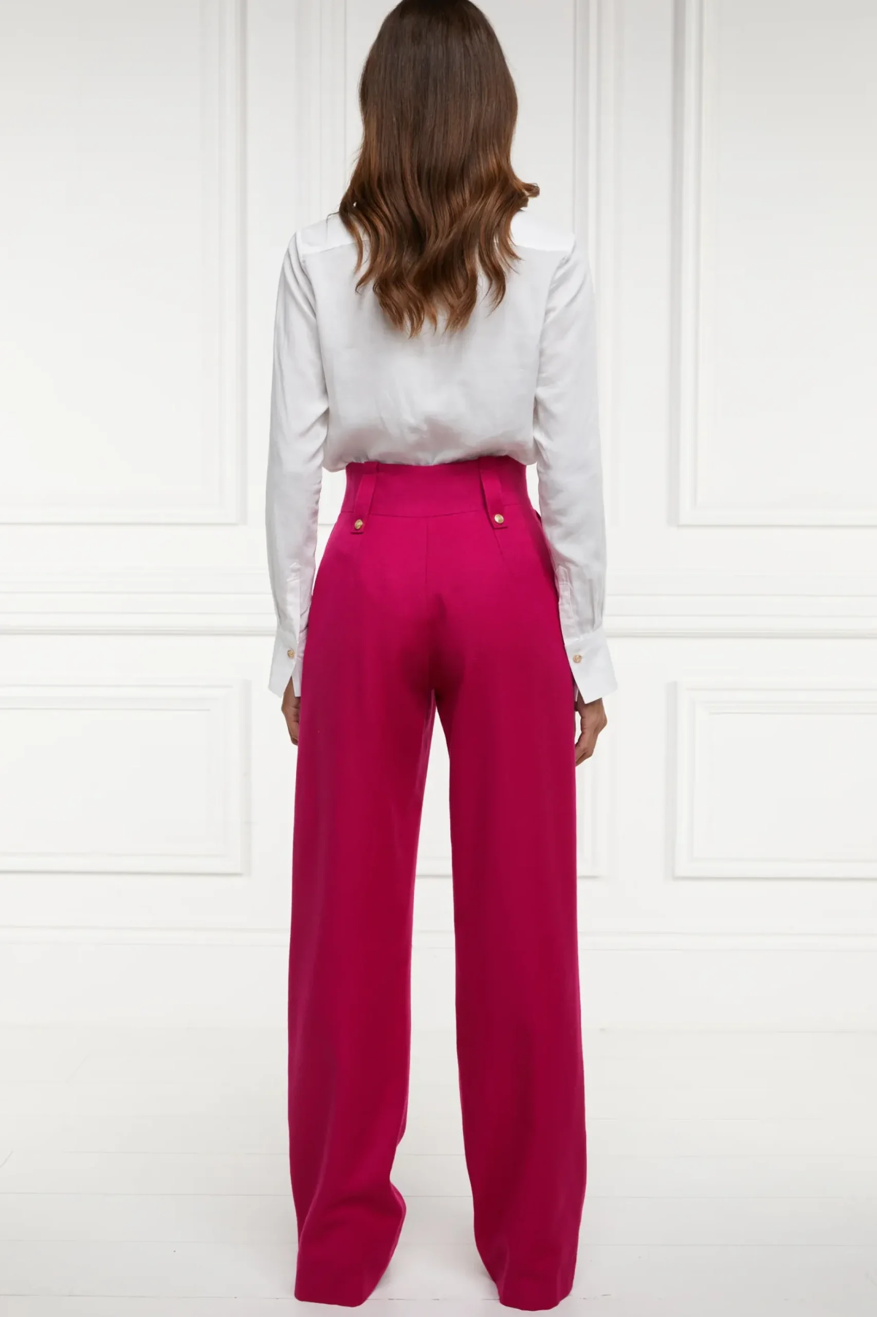 High Waisted Straight Trouser