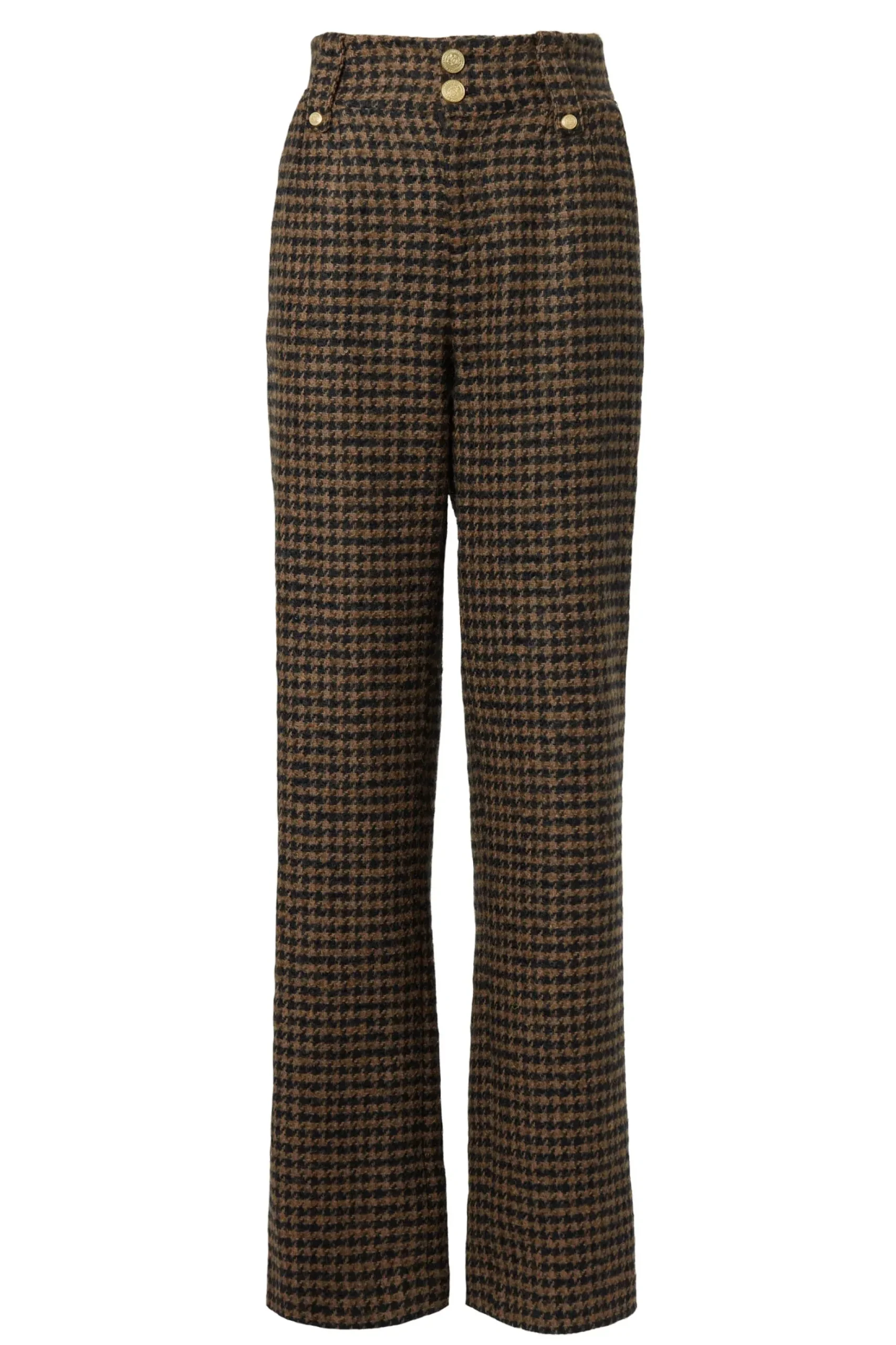 High Waisted Straight Trouser