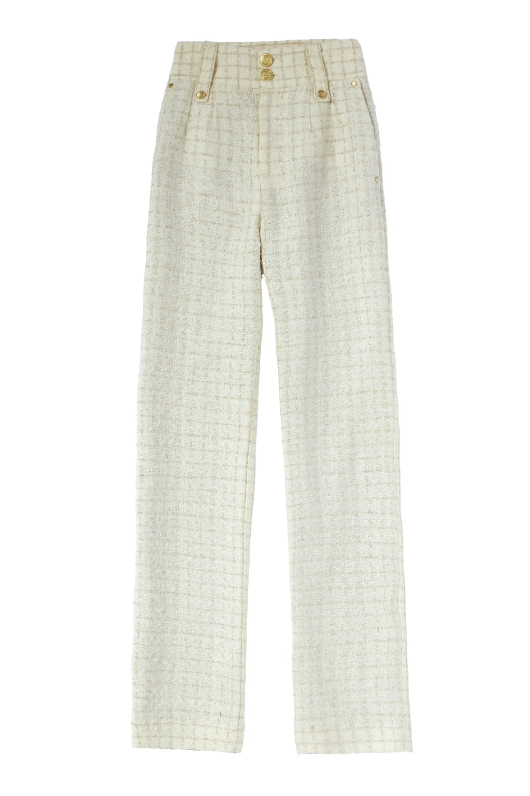 High Waisted Straight Trouser