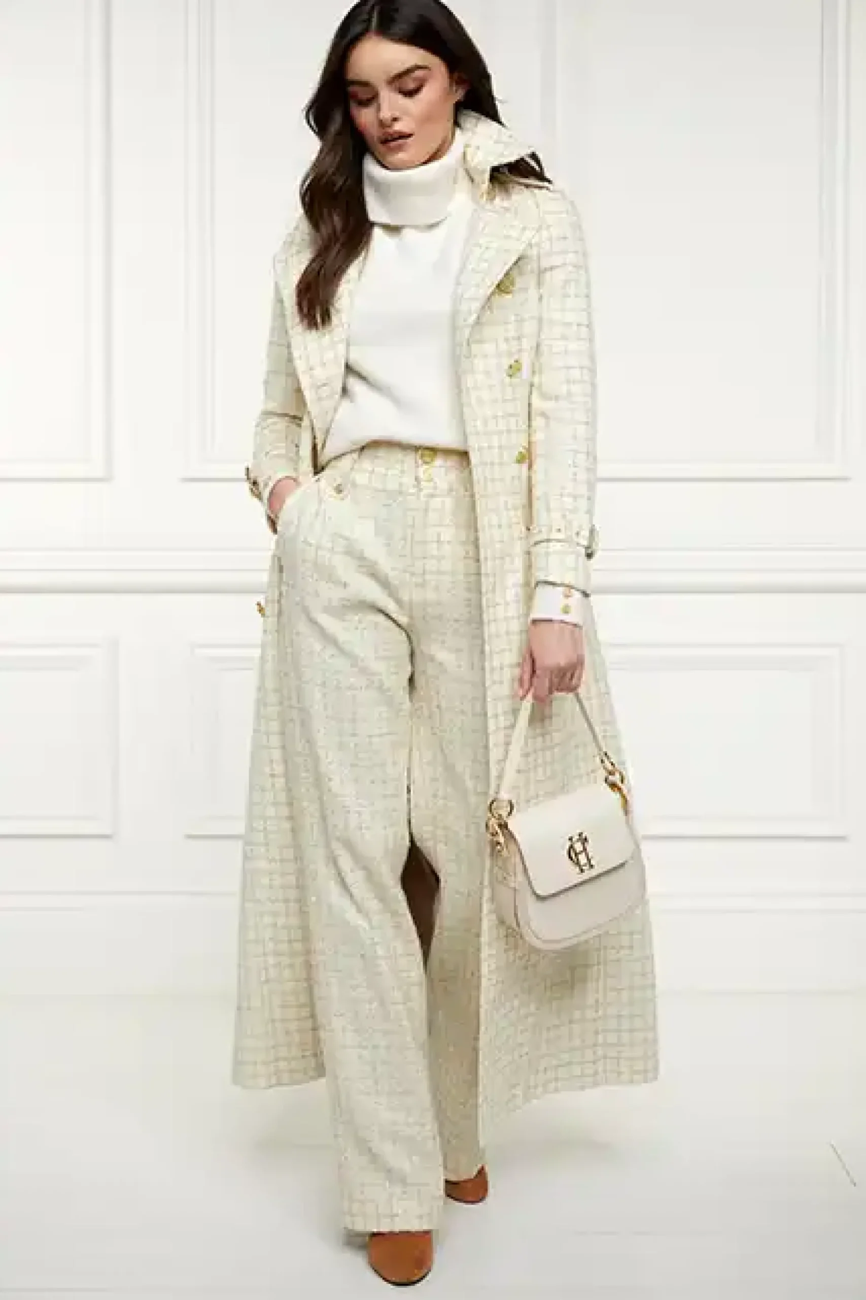 High Waisted Straight Trouser