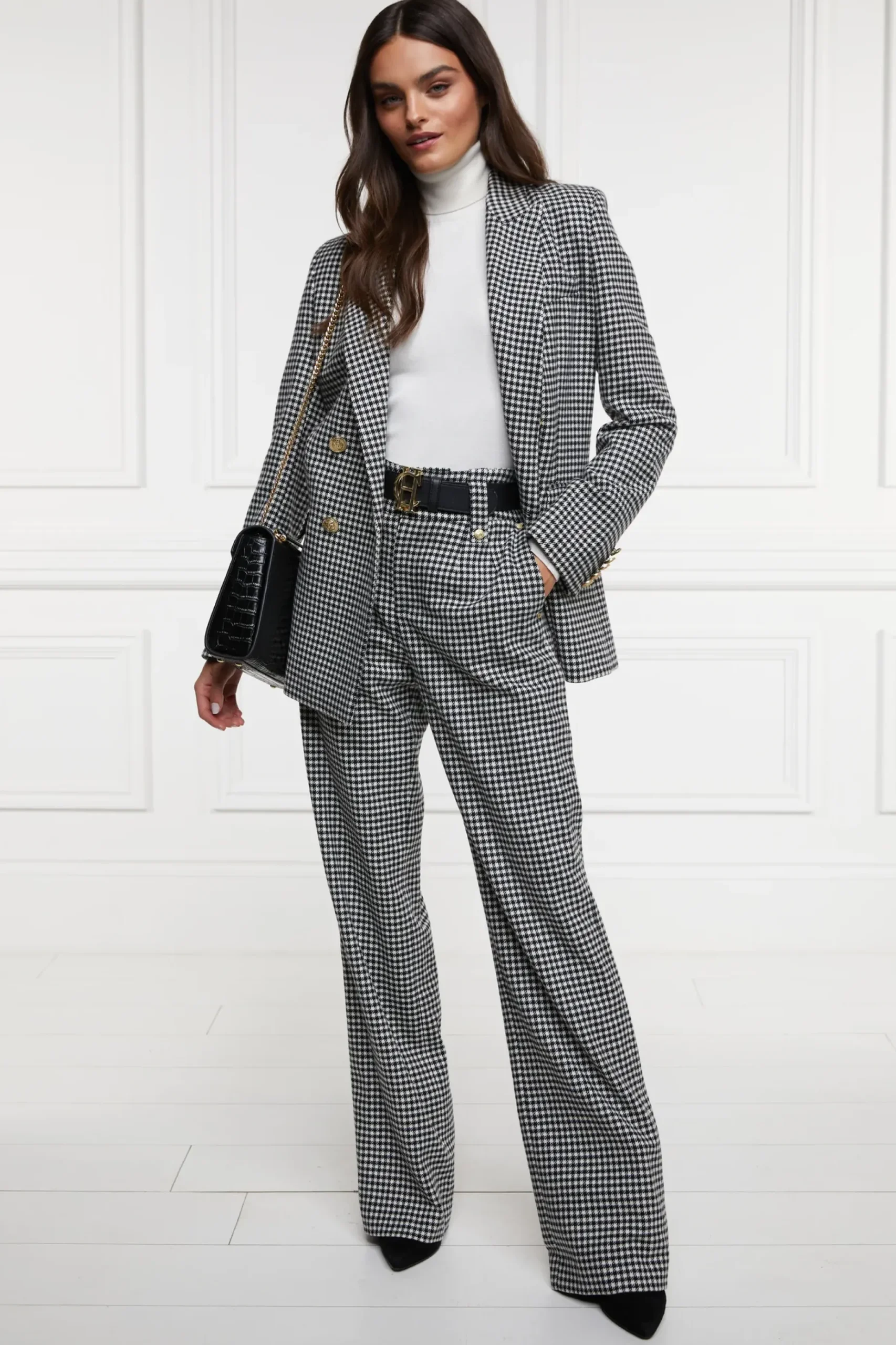 High Waisted Straight Trouser