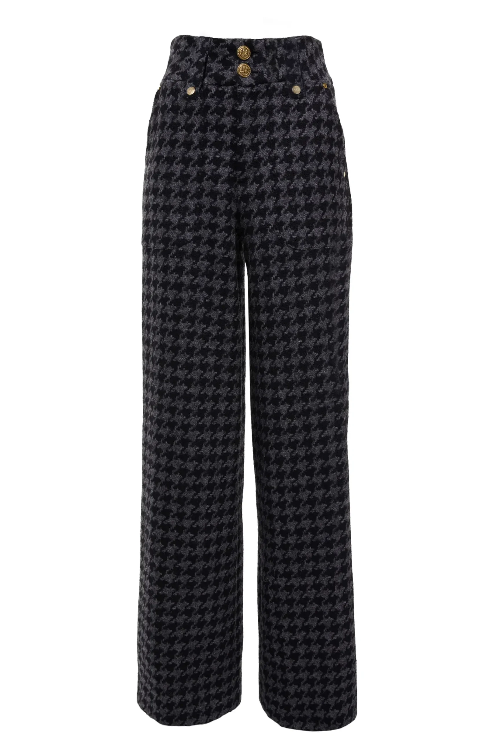 High Waisted Straight Trouser
