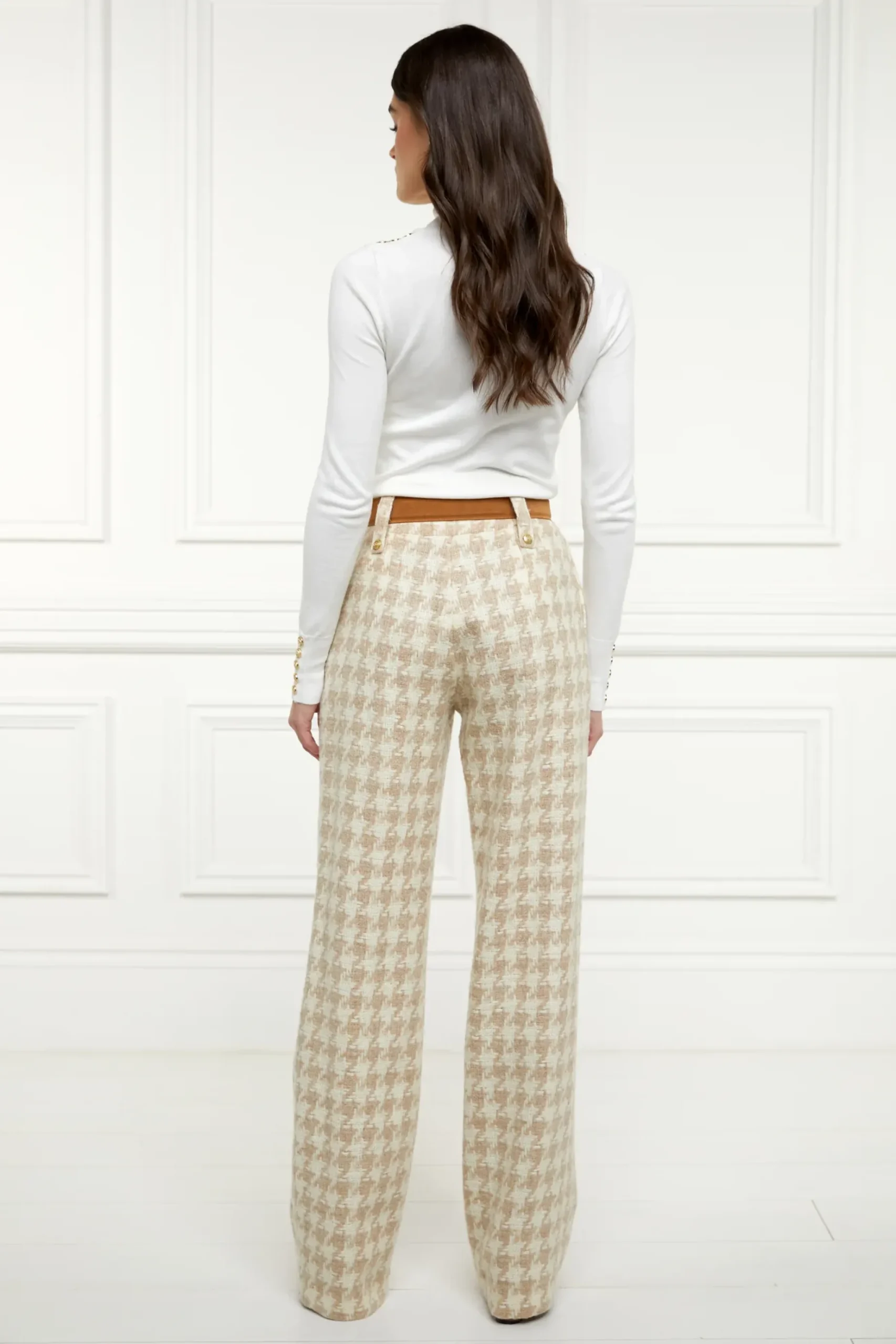 High Waisted Straight Trouser