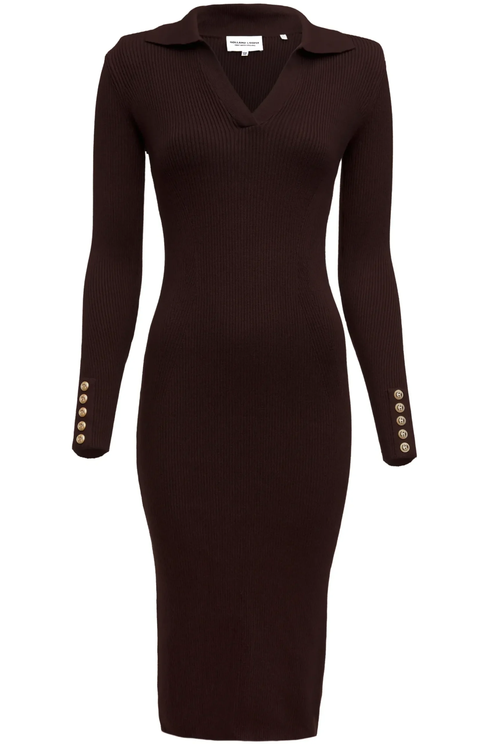 Knitted Shirt Dress