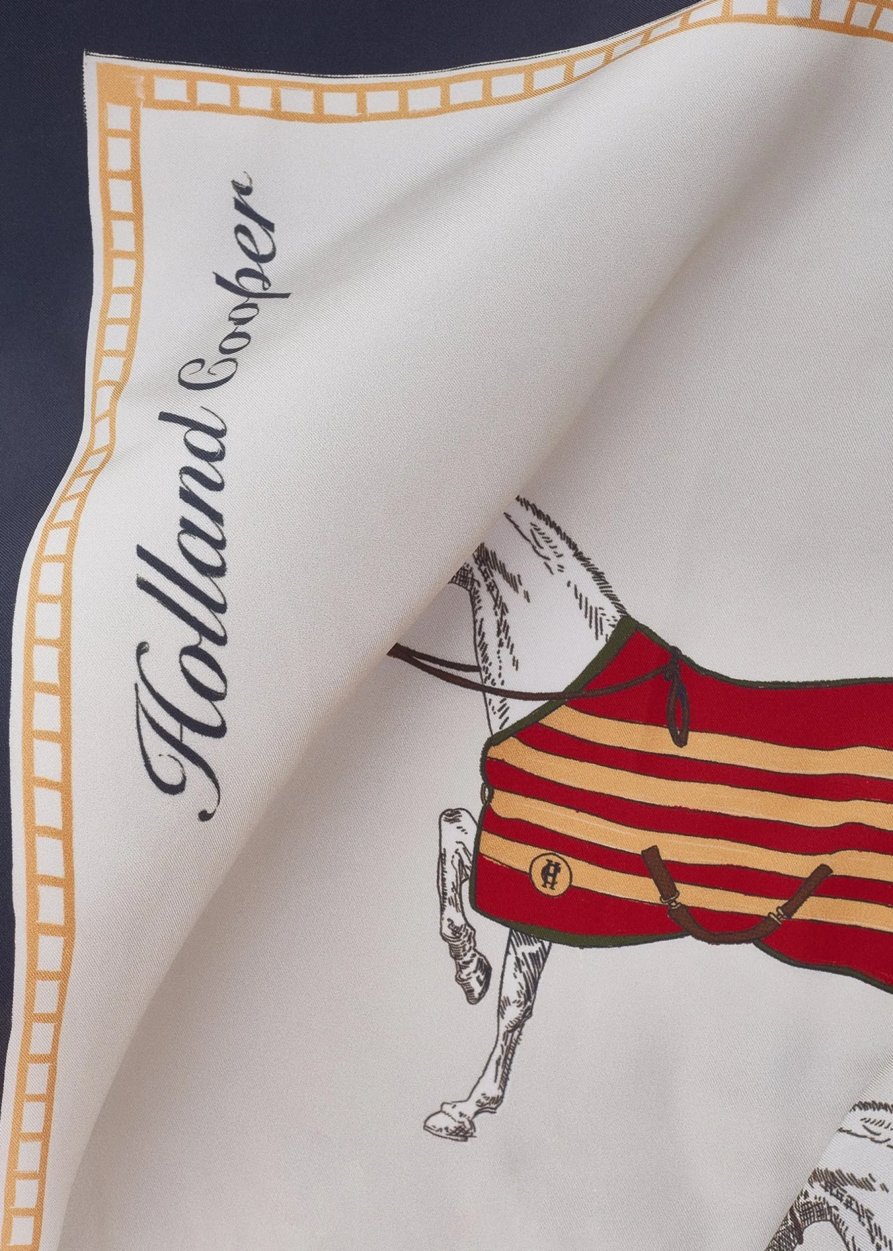 Nine Horse Silk Scarf