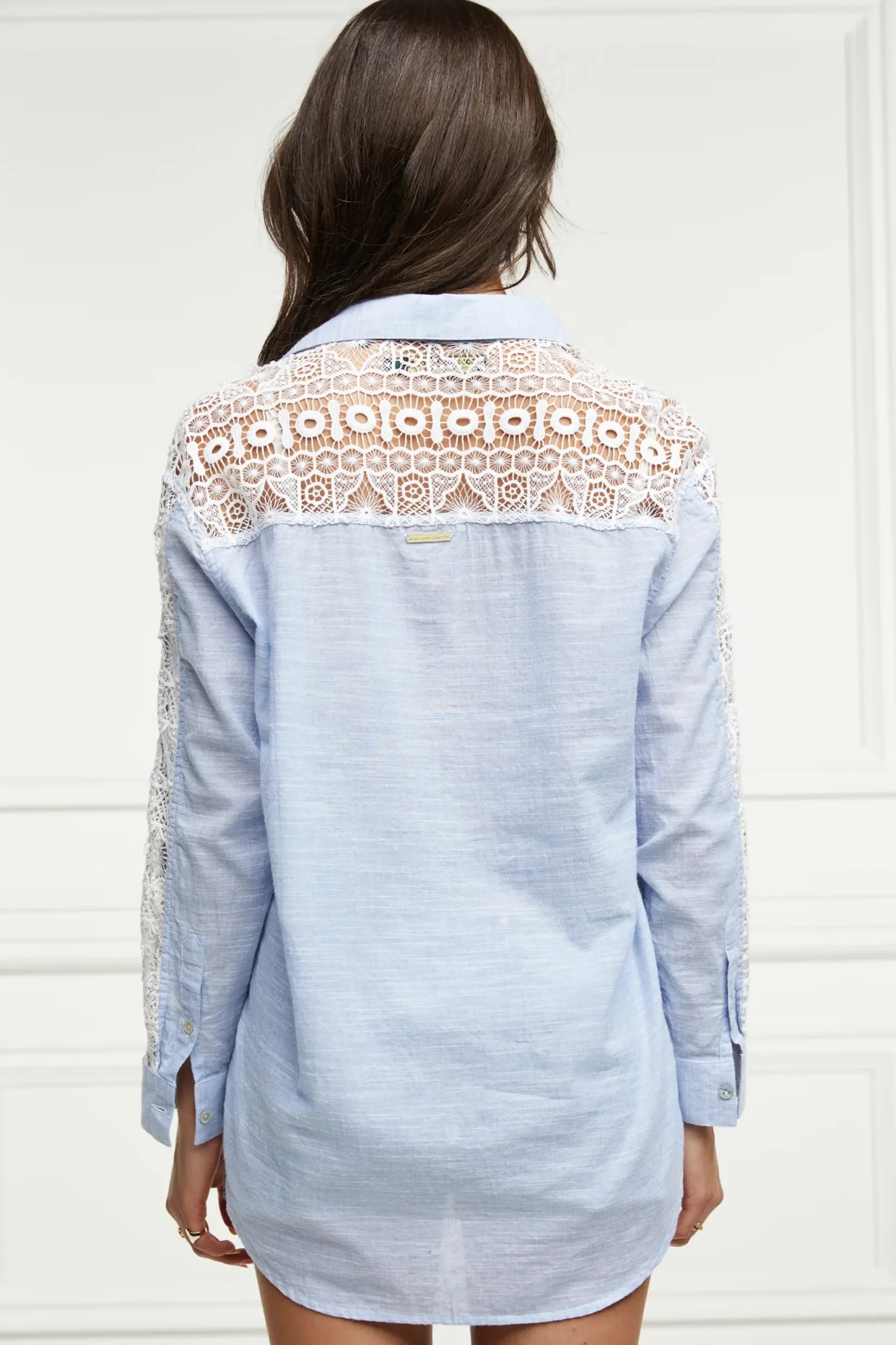 Oversized Cotton Lace Shirt